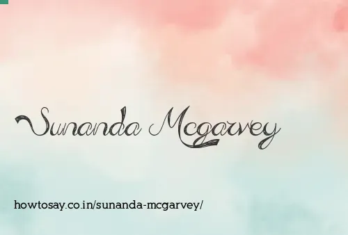 Sunanda Mcgarvey