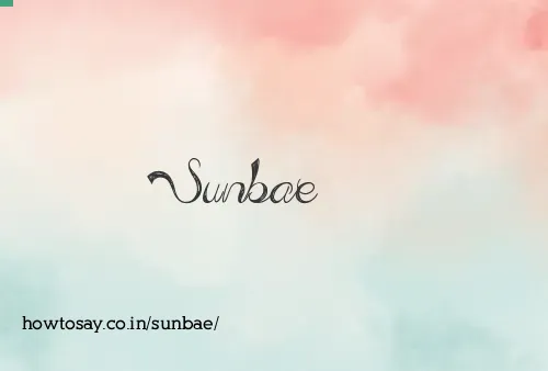 Sunbae