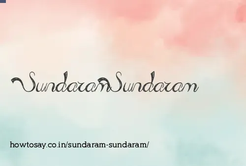 Sundaram Sundaram