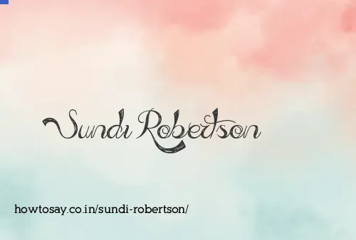 Sundi Robertson