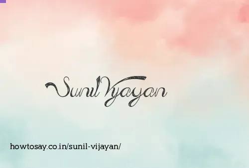 Sunil Vijayan