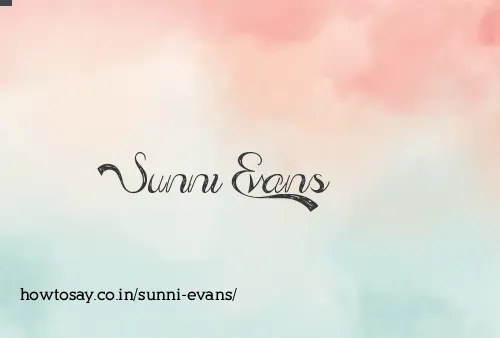 Sunni Evans