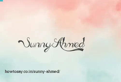 Sunny Ahmed