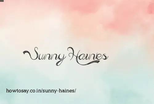 Sunny Haines