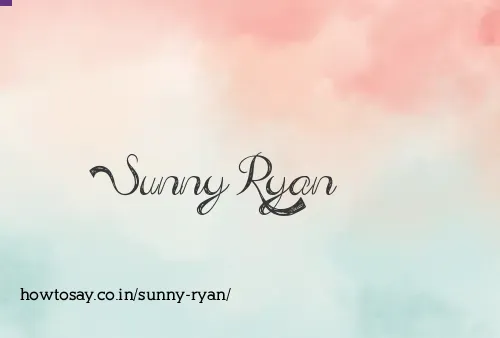 Sunny Ryan