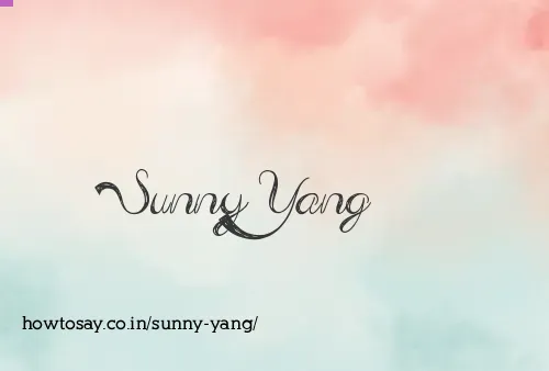 Sunny Yang