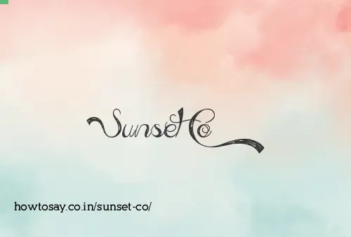 Sunset Co