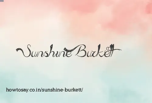 Sunshine Burkett