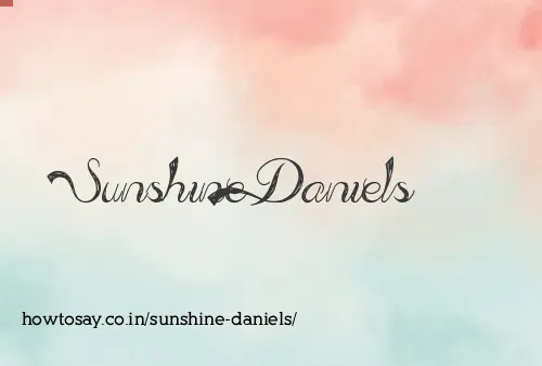 Sunshine Daniels