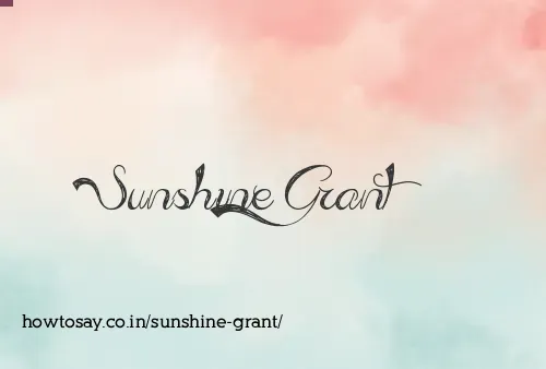 Sunshine Grant