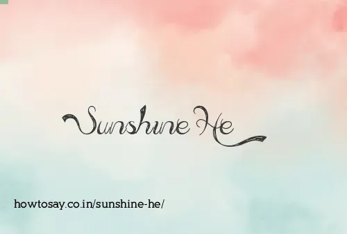 Sunshine He