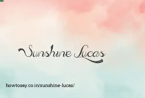 Sunshine Lucas