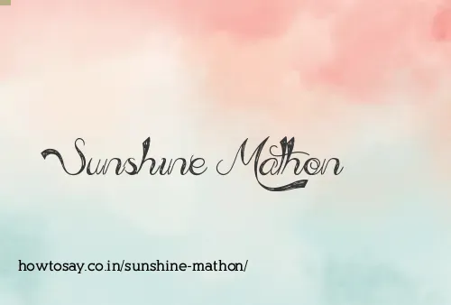 Sunshine Mathon