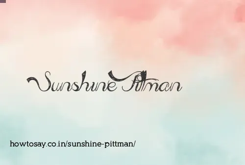 Sunshine Pittman