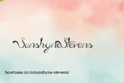 Sunshyne Stevens