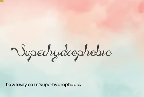 Superhydrophobic