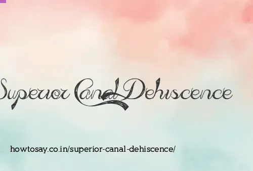 Superior Canal Dehiscence