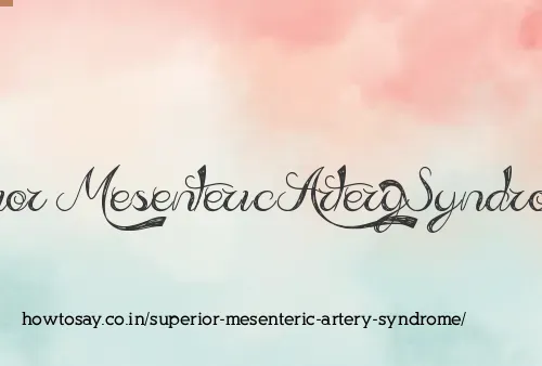 Superior Mesenteric Artery Syndrome