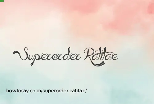 Superorder Ratitae
