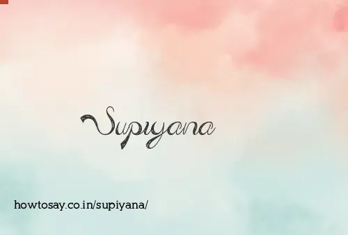 Supiyana