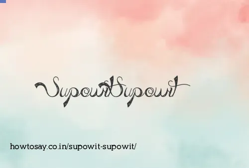 Supowit Supowit