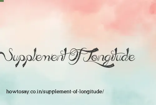 Supplement Of Longitude