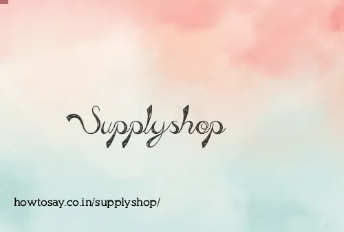 Supplyshop