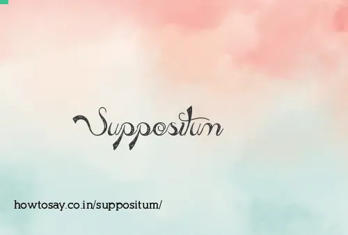 Suppositum