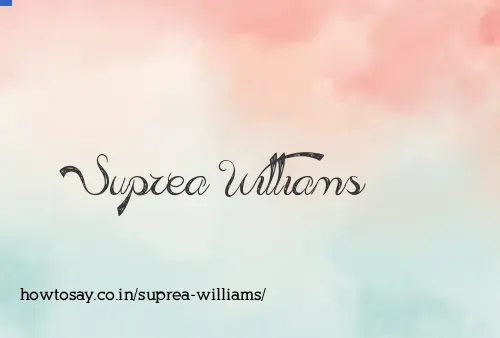 Suprea Williams