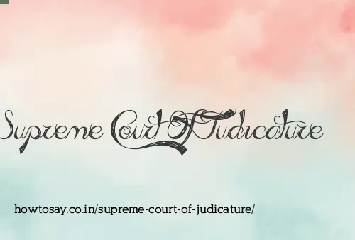 Supreme Court Of Judicature