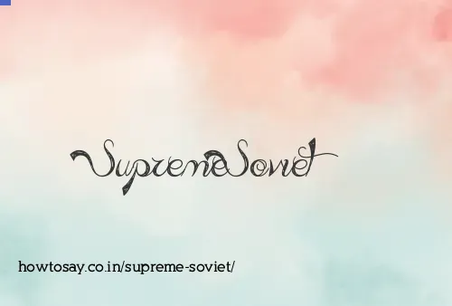 Supreme Soviet