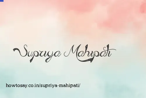 Supriya Mahipati