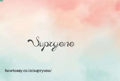 Supryono