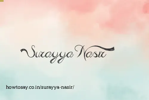 Surayya Nasir