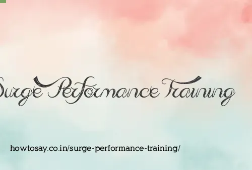 Surge Performance Training