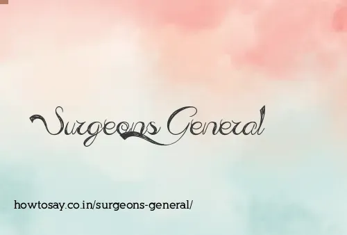 Surgeons General