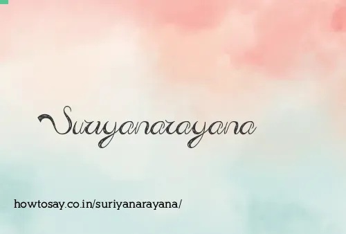 Suriyanarayana