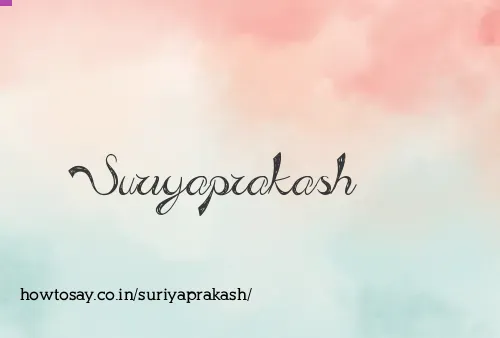 Suriyaprakash