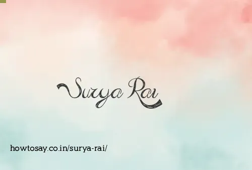 Surya Rai