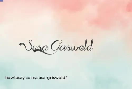 Susa Griswold