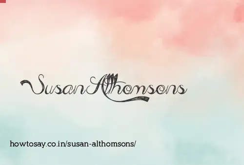 Susan Althomsons