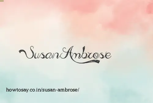 Susan Ambrose