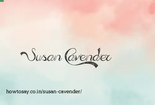 Susan Cavender