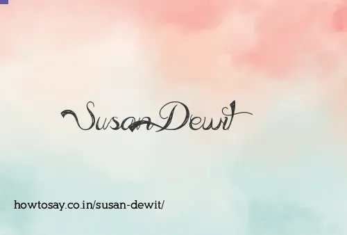 Susan Dewit