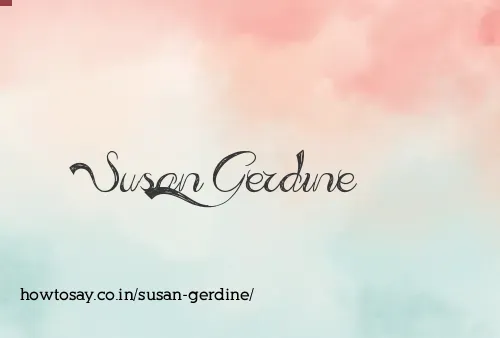 Susan Gerdine