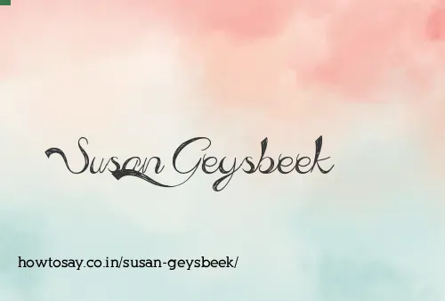 Susan Geysbeek