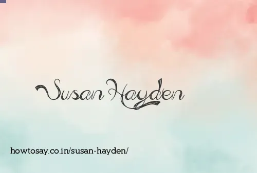 Susan Hayden