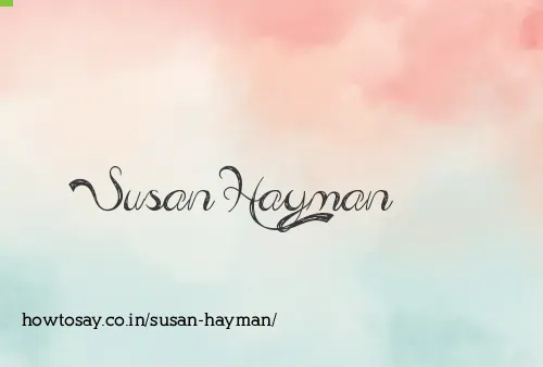 Susan Hayman