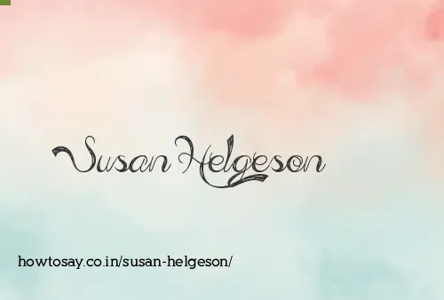Susan Helgeson