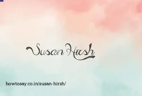 Susan Hirsh